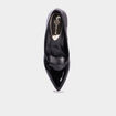 Escarpins vernis &agrave; talons noir femme