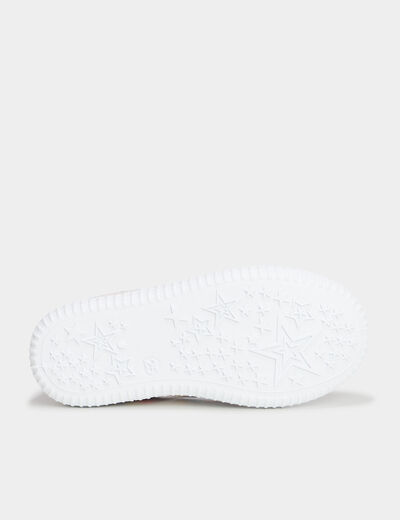 Tennis basses en toile ecru fille