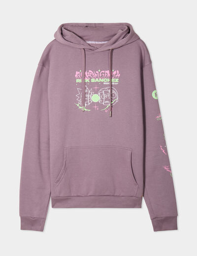 Sweat hoodie à capuche Rick et Morty parme homme