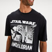 T-shirt coton Star Wars Mandalorian noir homme