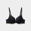 Soutien-gorge maxi push-up dentelle noir femme