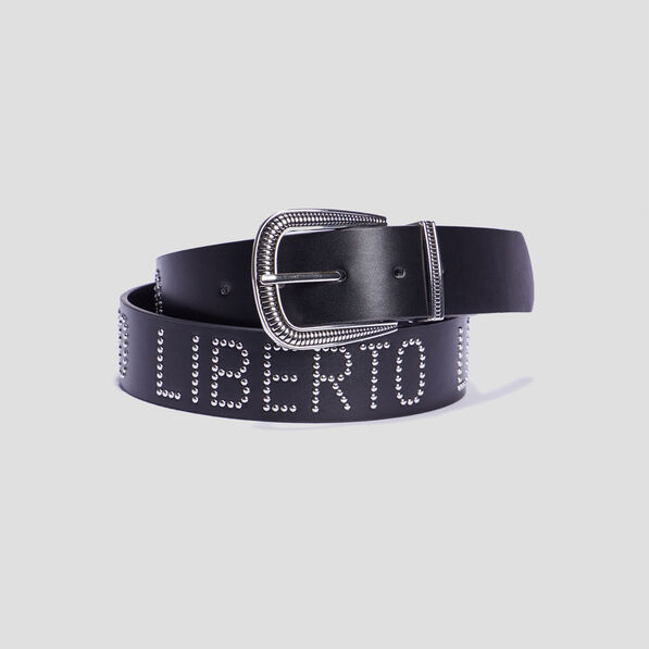 Ceinture cloutée Liberto noir femme