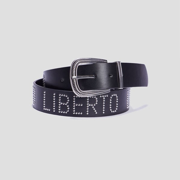 ceinture cloutee liberto noir femme Ceinture cloutée Liberto noir femme