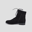 Bottines &agrave; lacets noir femme