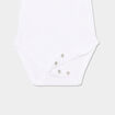 Lot 5 bodies US coton manches courtes blanc bébé