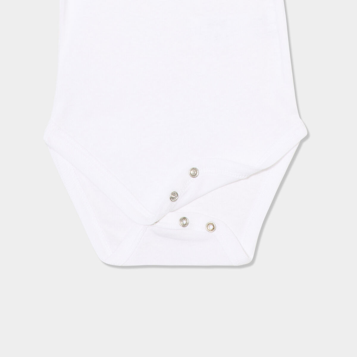 Lot 5 bodies US coton manches courtes blanc bébé