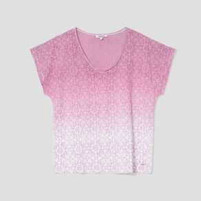 t shirt manches courtes col en v creeks parme femme T-shirt manches courtes col en V Creeks parme femme