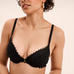 Soutien-gorge push up dentelle noir femme