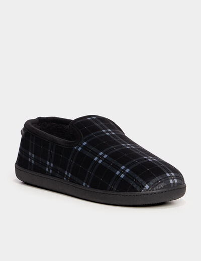 Chaussons fourrés Isotoner bleu homme