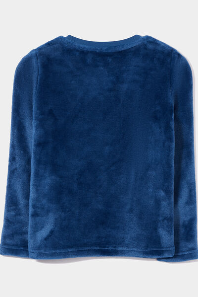 Ensemble pyjama pantalon pilou bleu marine garçon