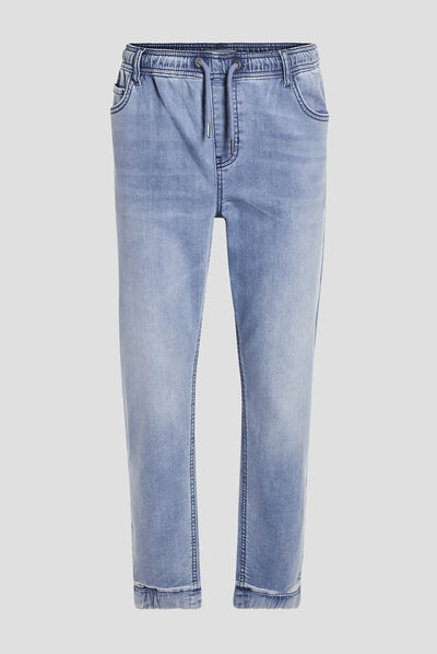 Jeans straight denim double stone homme