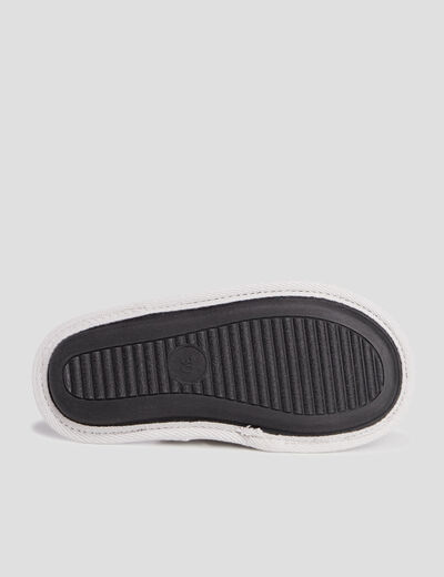 Chaussons mules gris garçon