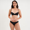 Culotte microfibre sans coutures noir femme