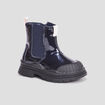 Bottines vernies crantées noir bébé fille