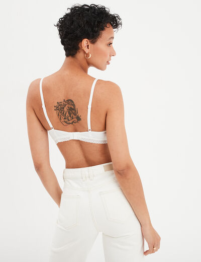 Soutien-gorge emboîtant blanc femme