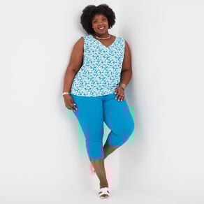 blouse sans manches bleu canard femmegt Blouse sans manches bleu canard femme grande taille