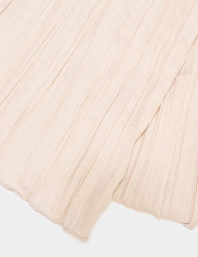 Foulard aspect froissé sable femme