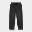 Jeans jogger droit taille &eacute;lastiqu&eacute;e denim noir gar&ccedil;on