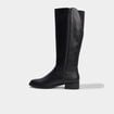 Bottes hautes petit talon noir femme