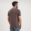 Polo slim manches courtes stretch gris fonc&eacute; homme