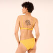 Haut de maillot de bain bandeau jaune femme