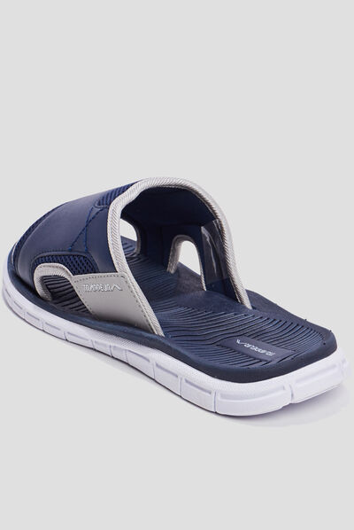 Mules Trappeur bleu marine homme