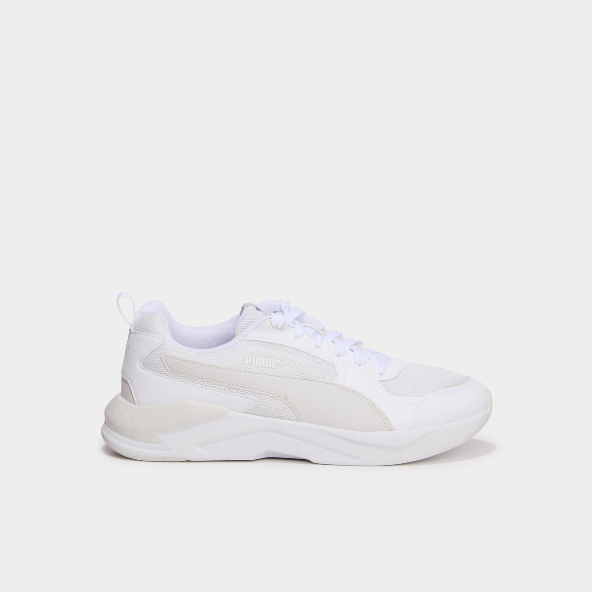 Baskets running &agrave; lacets Puma blanc homme