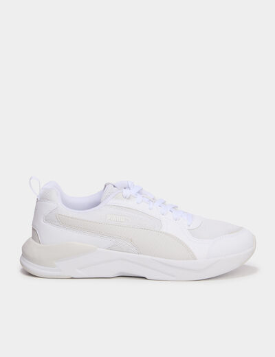 Baskets running &agrave; lacets Puma blanc homme