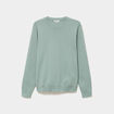 Pull col rond manches longues bleu gris homme
