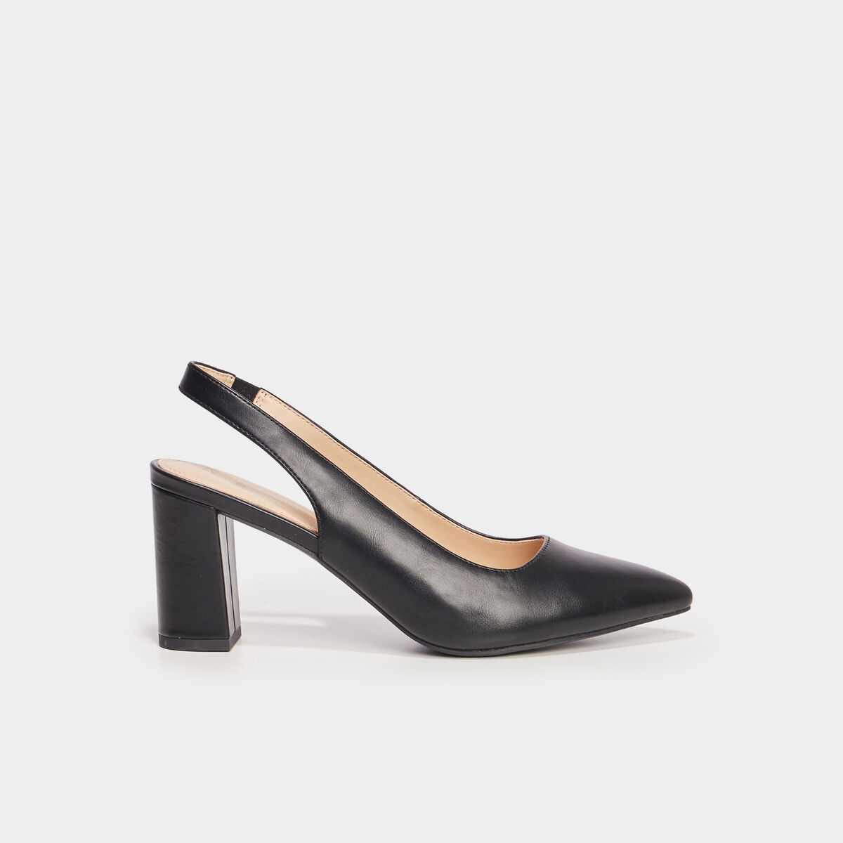 Escarpins &agrave; talons bouts pointus noir femme