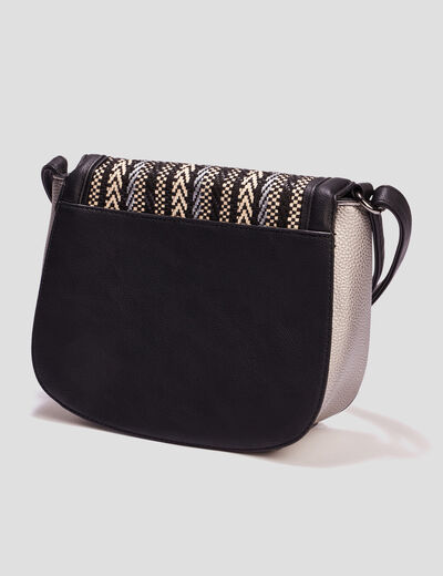 Sac besace arrondi sable femme