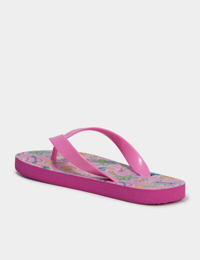 Tongs Stitch rose fille