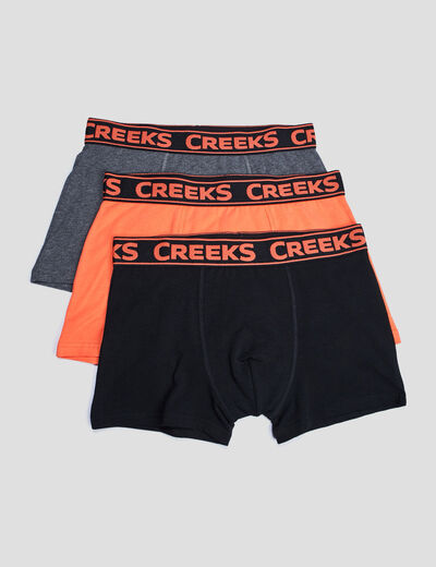 Lot 3 boxers Creeks jaune moutarde homme
