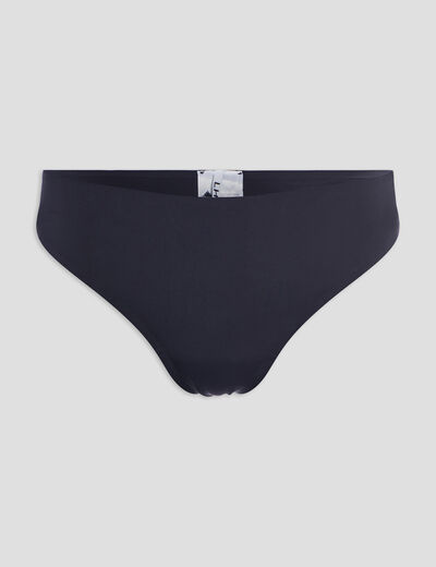 String microfibre sans coutures noir femme