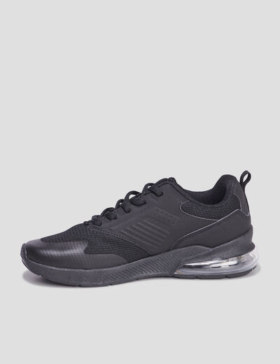 Baskets running à lacets Kappa Myagi noir garçon