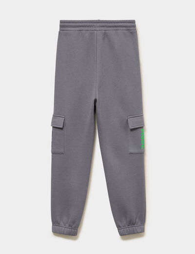 Pantalon de jogging cargo Minecraft gris fonc&eacute; gar&ccedil;on