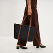 Sac cabas avec anses noir femme