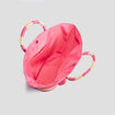 Sac cabas trapèze rose fushia femme