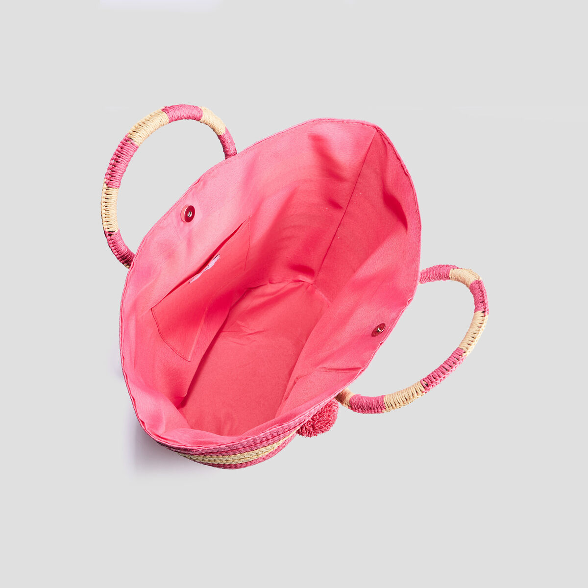 Sac cabas trapèze rose fushia femme