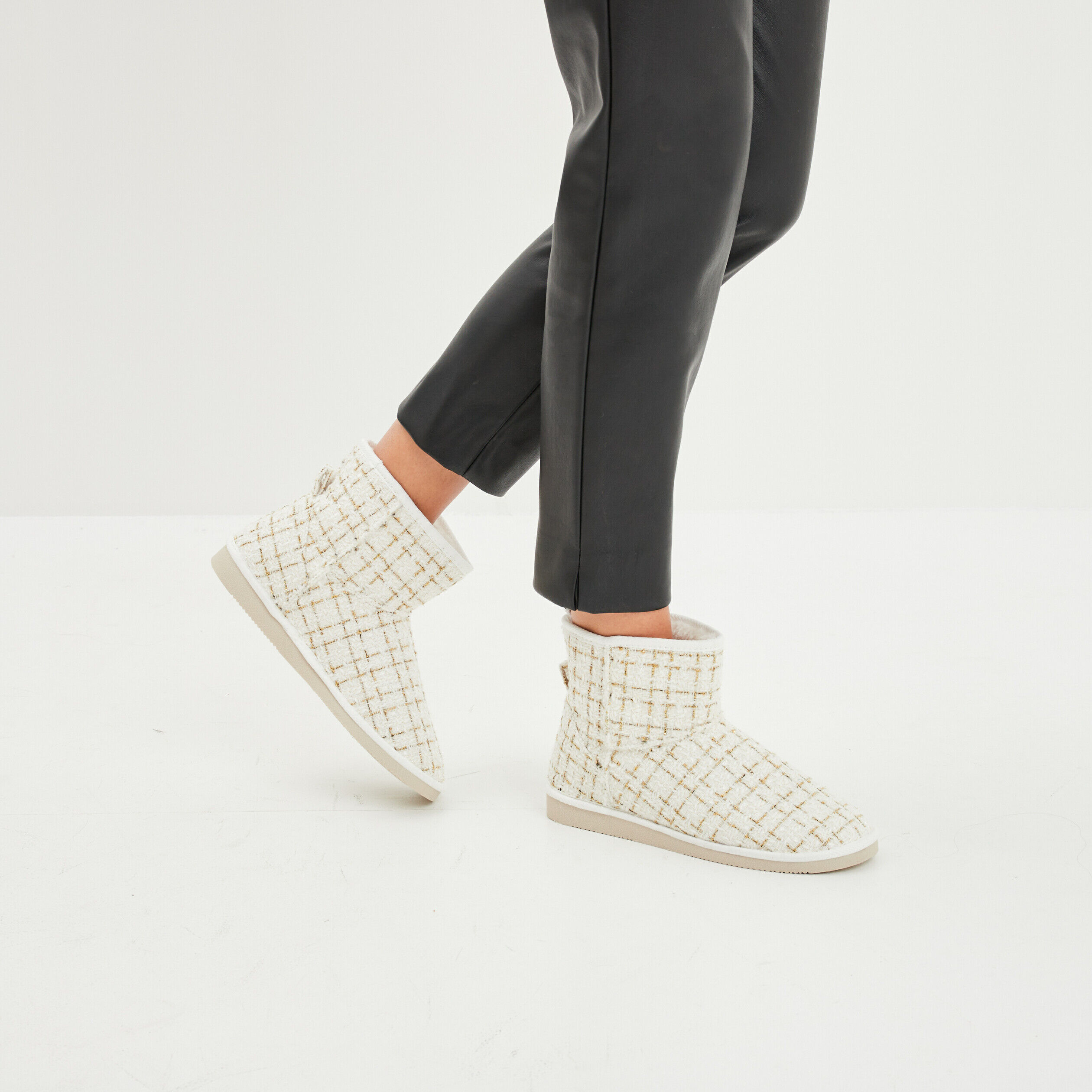 Boots et bottines Blanc pour femme pas cher La Halle