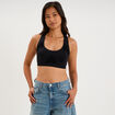 Brassi&egrave;re sport microfibre dos nageur noir femme