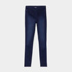 Jegging slim taille haute denim blue black femme