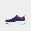 Baskets running à lacets élastiqués bleu femme