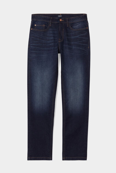 Jeans regular stretch 5 poches Creeks denim brut homme