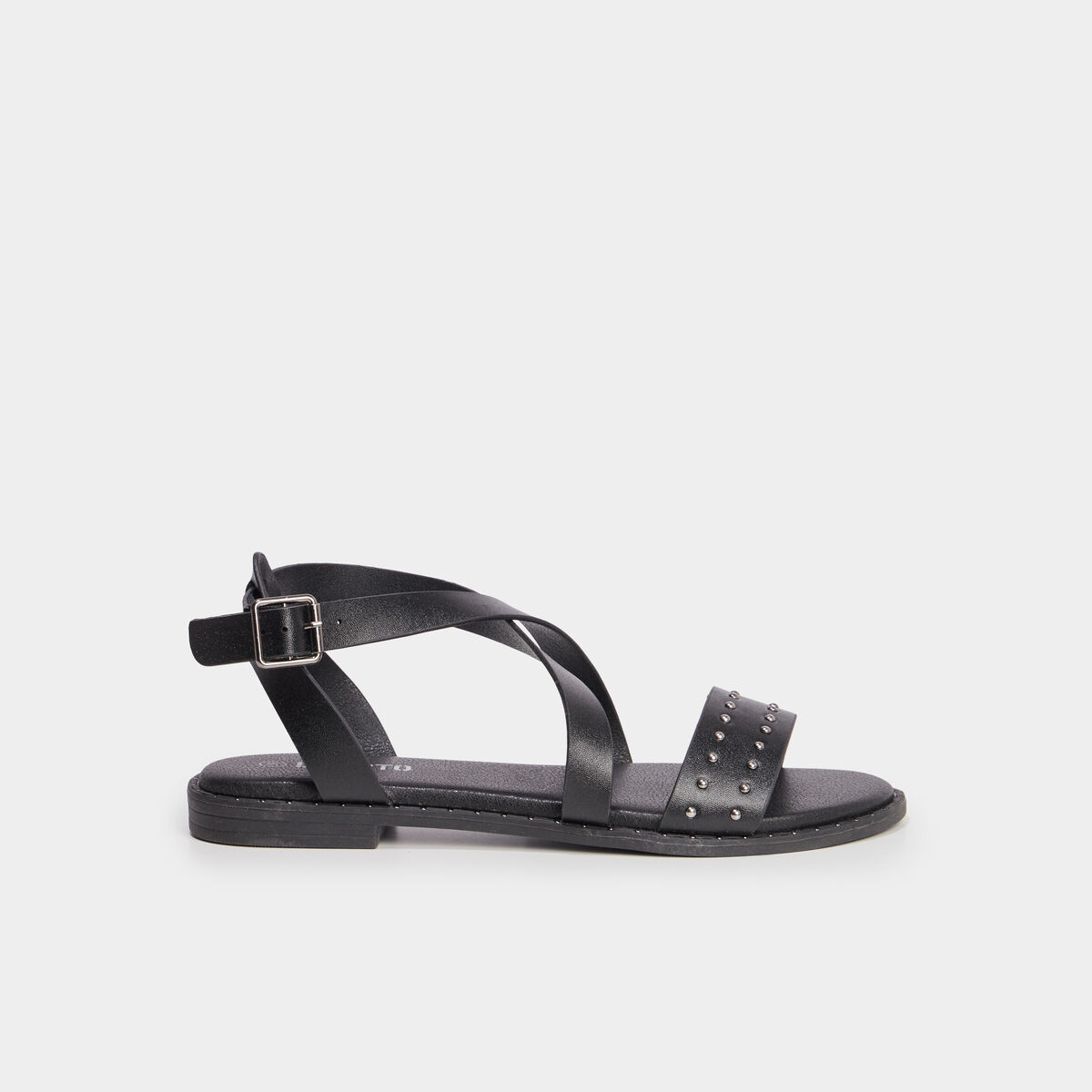 Sandales brides avec clous Liberto noir femme