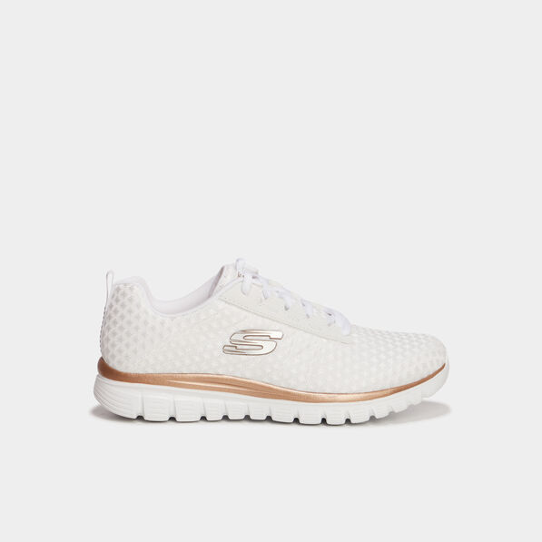 baskets running skechers graceful blanc femme Baskets running Skechers Graceful blanc femme