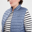Doudoune légère droite déperlante bleu gris femme grande taille