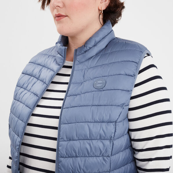 doudoune legere droite deperlante bleu gris femmegt Doudoune légère droite déperlante bleu gris femme grande taille