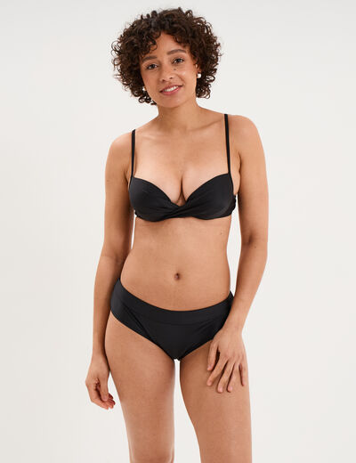 Haut de maillot de bain push up armatur&eacute; noir femme