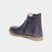 Bottines en cuir Kickers Tylbury bleu marine fille